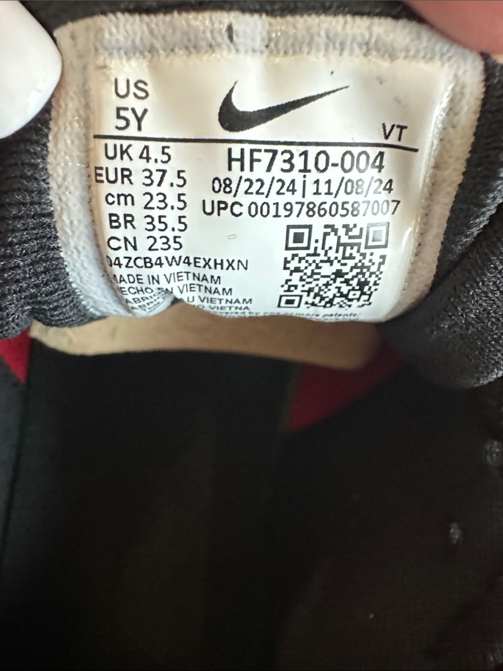 Nike Air Max DN8 Black and University Red New In Box - Picture 9 of 10
